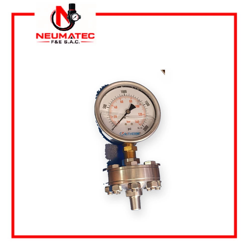 Manómetro con diafragma marca Ritherm